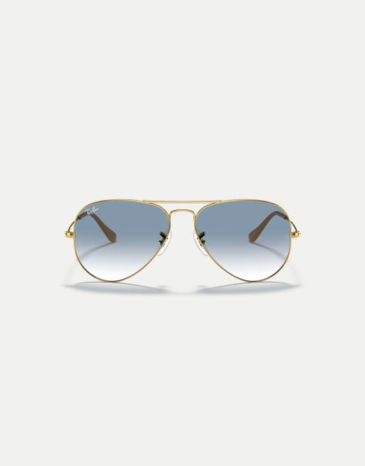 Ray-Ban Aviator gradient pilot sunglasses with classic lens in arista gold, 1 of 4