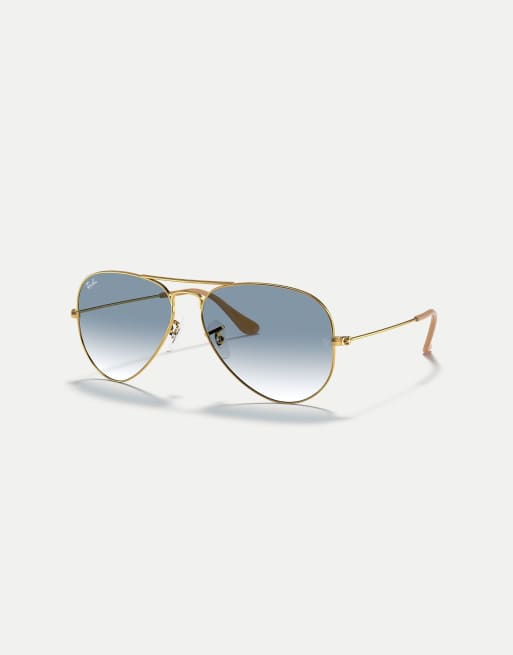 Ray-Ban Aviator gradient pilot sunglasses with classic lens in arista gold, 3 of 4