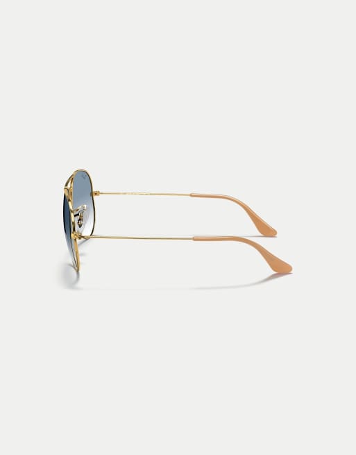 Ray-Ban Aviator gradient pilot sunglasses with classic lens in arista gold, 4 of 4