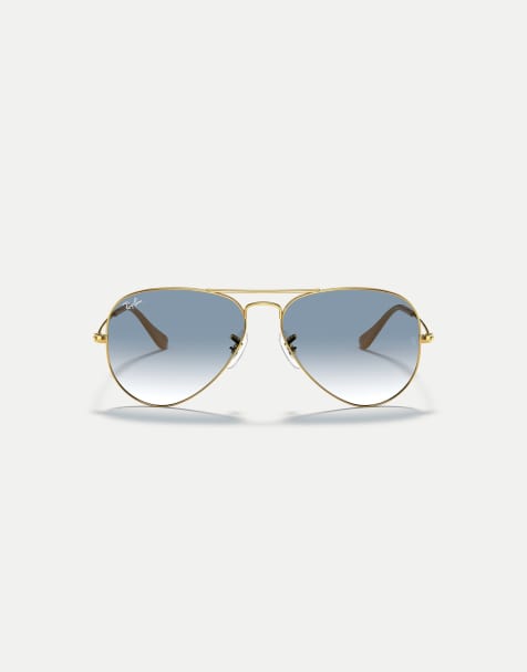 Ray-Ban Aviator Sonnenbrille mit Farbverlauf und klassischer Linse in Arista-Gold - view 1