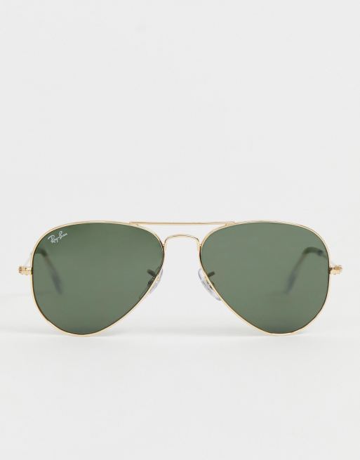 Ray-Ban aviator sunglasses in gold 0RB3025, 4 of 4