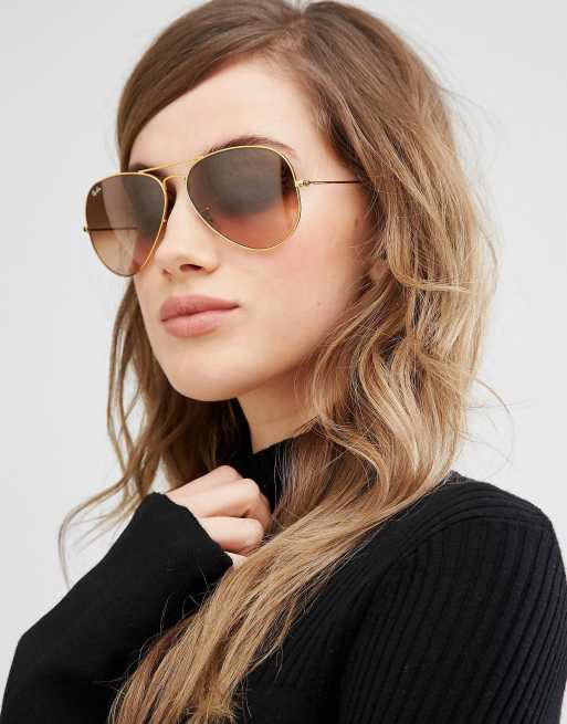 Ray ban ombre store aviators