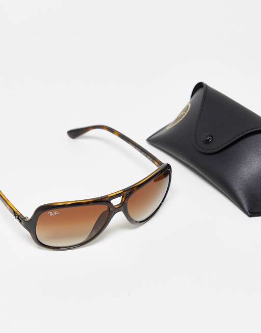 Ray ban aviator store with tortoise shell