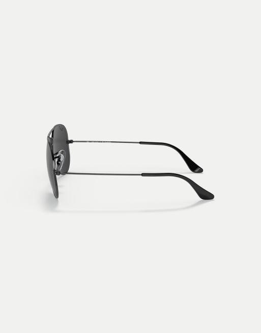 Ray-Ban – Aviator Total – Polarisierte Pilotensonnenbrille in Schwarz mit Gläsern in Schwarz, 2 von 4