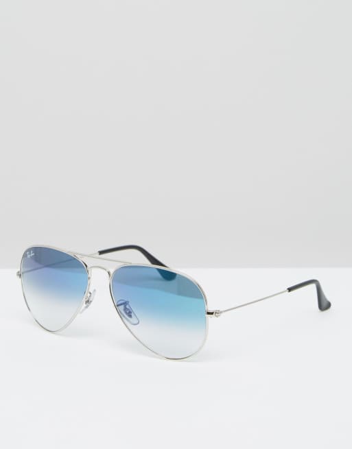 Ray Ban Aviator with Blue Fade Lens ASOS