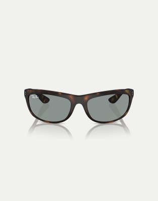 Occhiali Da Sole Paul Smith Ellis PSSN063-02, Havana/Lenti Rosse, Quadrati 52mm, Fatti In Italia