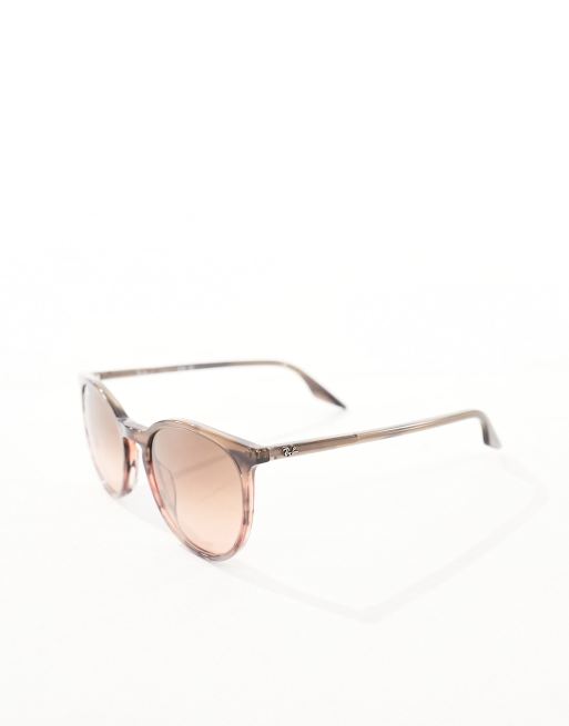 Ray-Ban – Beige och spräckliga, runda solglasögon , 3 av 4