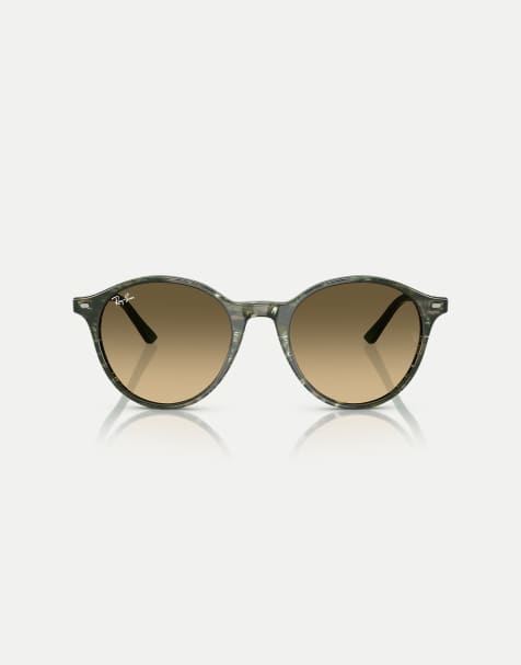 Ray-Ban Bernard phantos sunglasses with brown lens in transparent shade fantasy gree - view 1