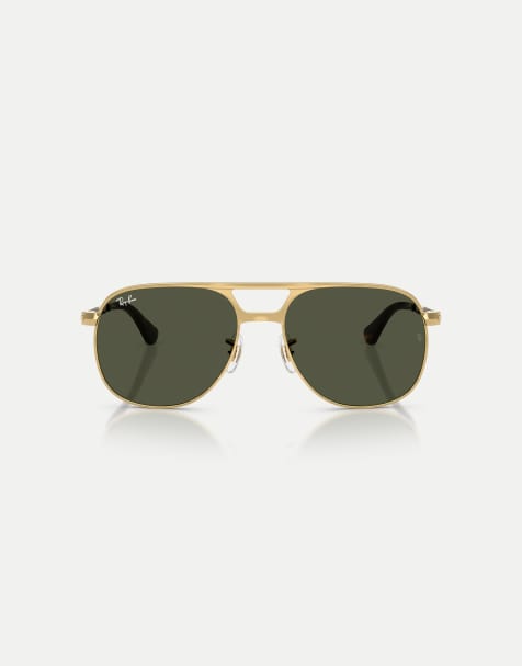 Ray-Ban Bill Max gafas de sol cuadradas con lente verde en arista - view 1