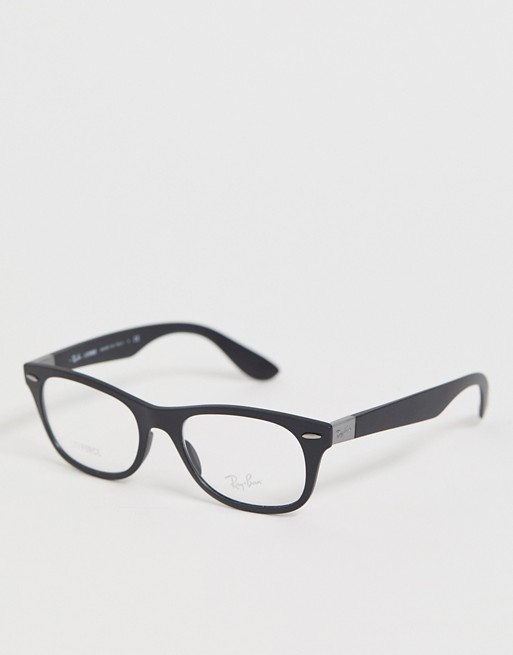 Ray Ban Black Frame Clear Lens Glasses