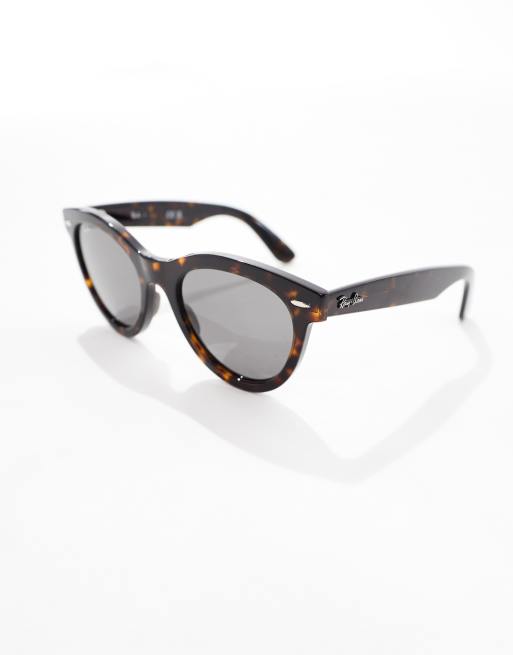 Ray Ban – Brązowoszylkretowe okulary przeciwsłoneczne wayfarer, 2 z 4