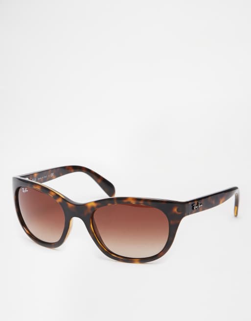 ray ban tortoise shell cat eye sunglasses