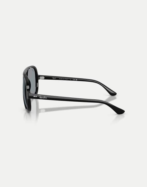 Ray-Ban Cats 5000 classic pilot sunglasses with grey lens in black, 3 of 3