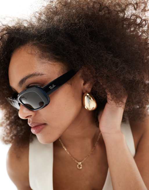 Black chunky square sunglasses deals