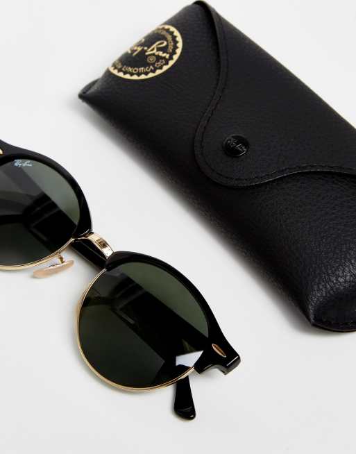 Ray Ban Clubmaster Lunettes de soleil rondes Noir ASOS