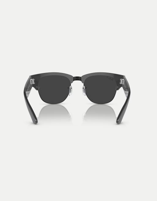 Ray-Ban - Clubmaster Mega - Lunettes de soleil et verres polarisés - Gris et noir, 4 de 4