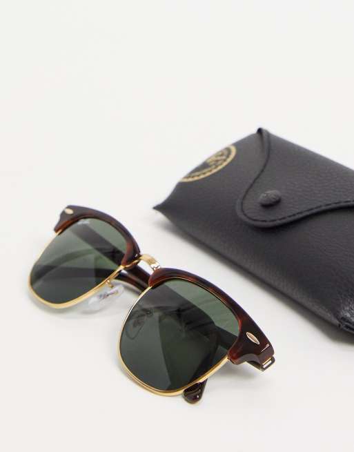 Ray-Ban - Clubmaster - Occhiali da sole marroni 0RB3016, 3 di 4