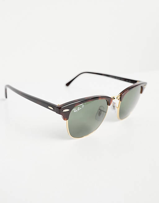 asos.com | Ray-ban clubmaster polarized sunglasses in tortoiseshell