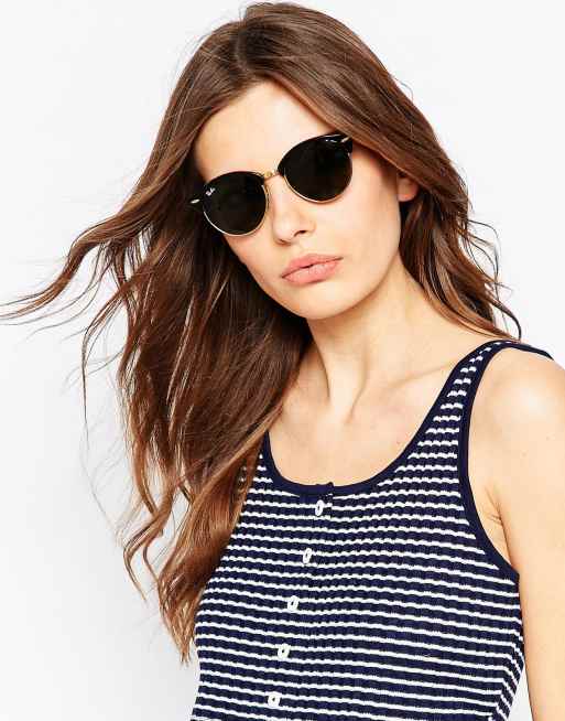 Ray-Ban Clubmaster Round Sunglasses | ASOS