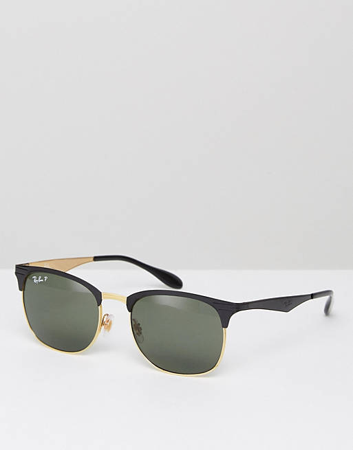 Ray-Ban – Clubmaster – Sonnenbrille mit polarisierten Gläsern, 0RB3538