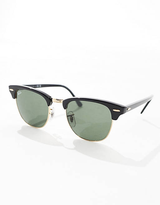 komplet skøjte Krydderi Ray-Ban - Clubmaster - Sorte solbriller | ASOS