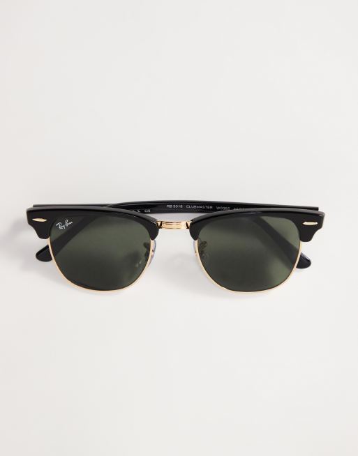 Ray Ban clubmaster sunglasses in black 0RB3016