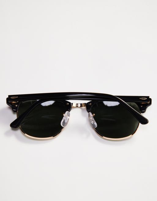 Ray Ban clubmaster sunglasses in black 0RB3016