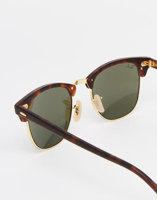 Ray Ban Sunglasses Rb3016 Clubmaster W0366 Brown Tortoise