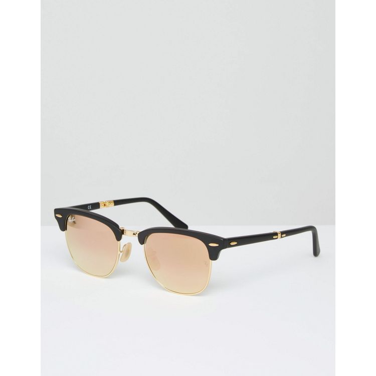 Ray-Ban Clubmaster Sunglasses With Flash Lens 0RB2176 | ASOS