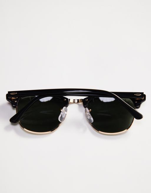 Ray-Ban – Clubmaster – Svarta solglasögon 0RB3016, 3 av 4