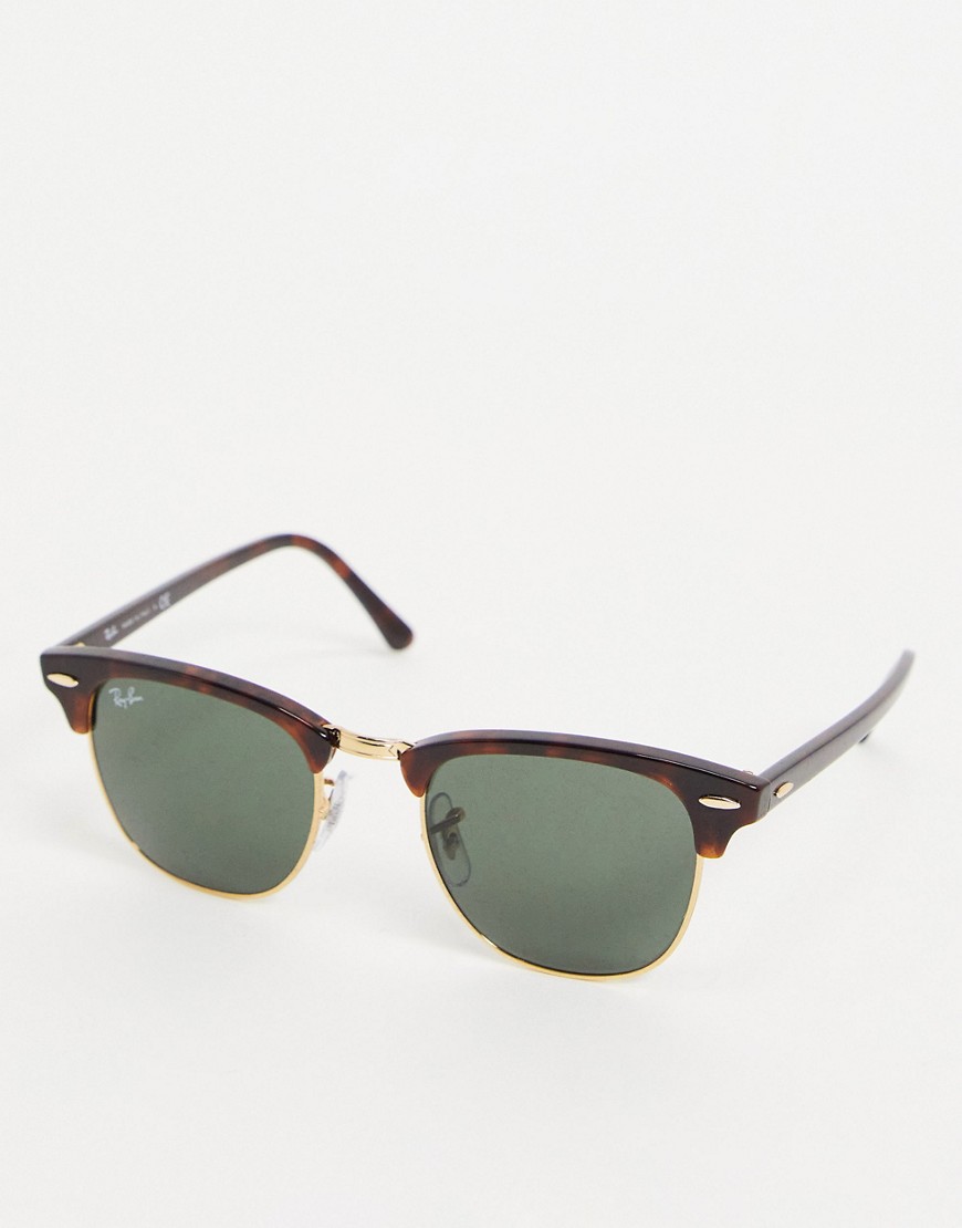 Ray-Ban - Clubmaster - Zonnebril in bruin 0RB3016