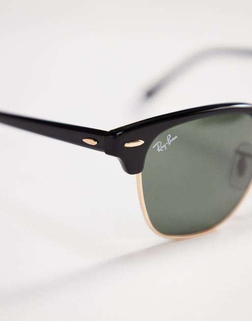 speelplaats Ongeautoriseerd pak Ray-Ban - Clubmaster - Zonnebril in zwart 0RB3016 | ASOS