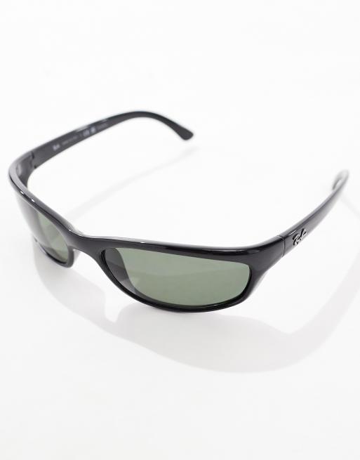 Ray-Ban – Czarne prostokątne okulary przeciwsłoneczne, 2 z 4