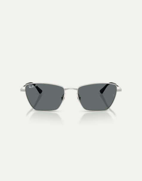 Ray-Ban Drea lunettes de soleil asymétriques polarisées avec verre gris argenté - view 1
