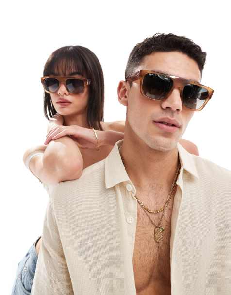 Ray-Ban drifter square sunglasses in brown - view 1