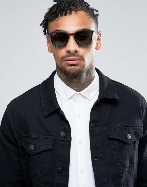 Ray-Ban – Eckige Sonnenbrille in Schwarz, 0RB4278, 3 von 4
