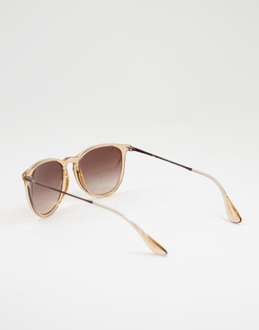 Ray-Ban – Erika 0RB4171 – Brązowe damskie okrągłe okulary przeciwsłoneczne, 2 z 4
