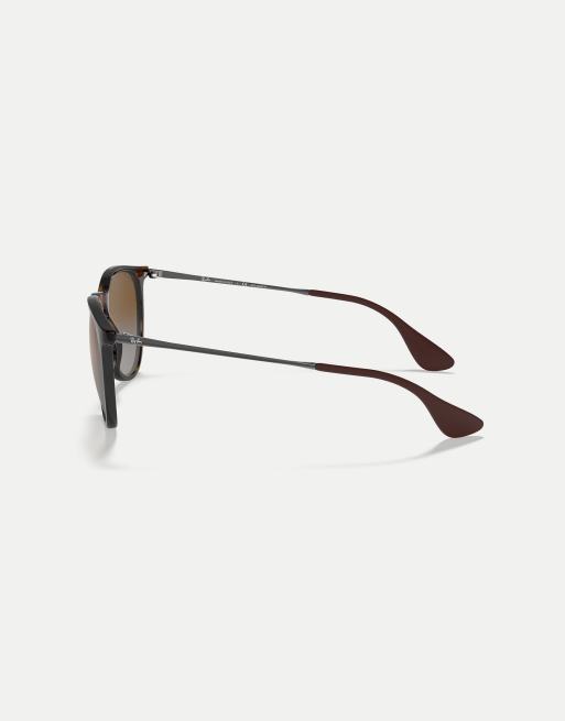 Ray-Ban - Erika - Lunettes de soleil classiques à verres marron polarisés - Écaille de tortue, 2 de 4