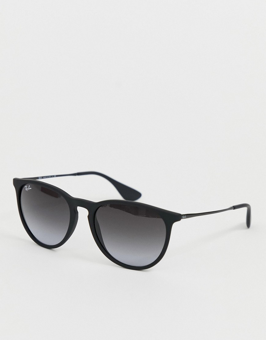 Ray-Ban - erika rb4171 622/8g - occhiali da sole con ponte a buco della serratura neri-nero