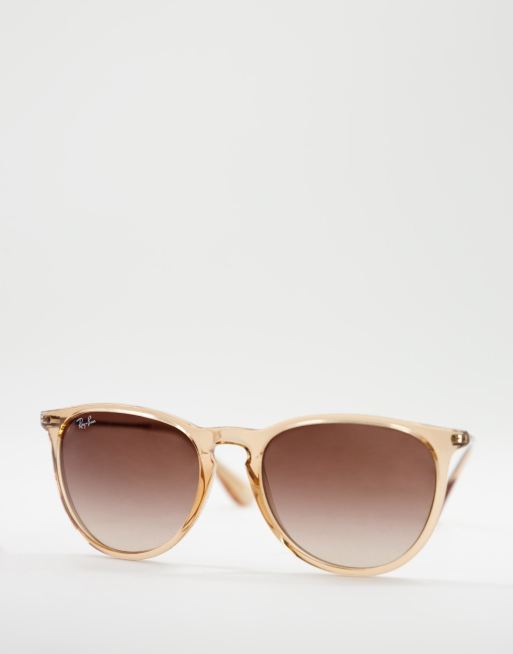 Ray-Ban - Erika - Ronde dameszonnebril met keyhole in bruin 0RB4171, 4 van 4