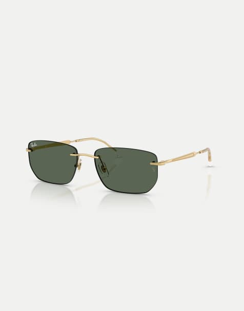 Ray-Ban - Gafas de sol dorado Arista con montura irregular y lentes verdes - view 1