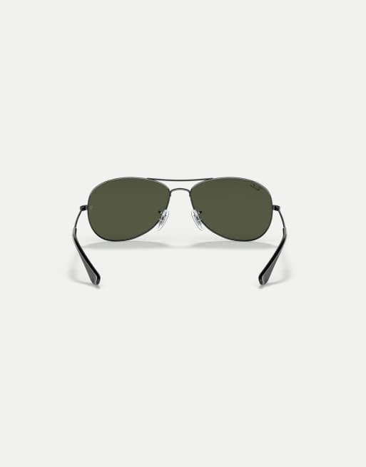 Ray-Ban gafas de sol piloto Cockpit con lente verde y acabado gunmetal, 2 de 4