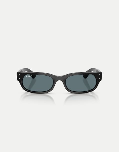 Ray-Ban gafas de sol polarizadas irregulares con lente negra en negro - view 1