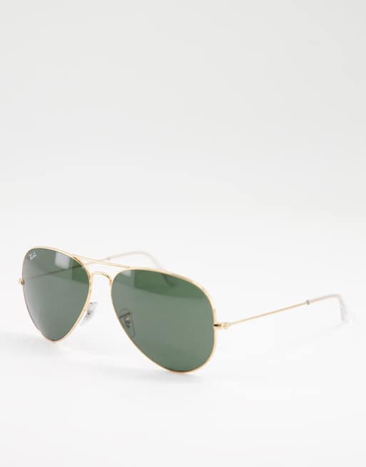 Ray-Ban – Guldfärgade större pilotsolglasögon 0rb3025