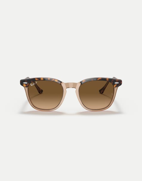 Ray-Ban - Hawkeye - Lunettes de soleil carrées à verres polarisés marron - Marron transparent/havane - view 1