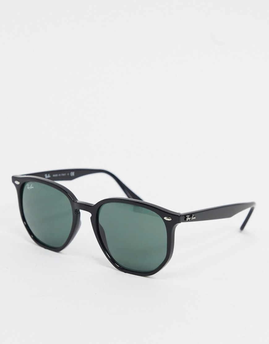 Ray-ban hexagonal sunglasses in black ORB4306