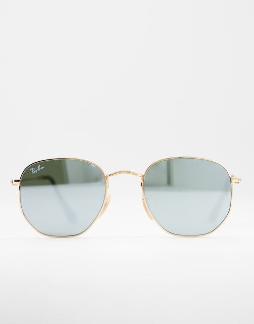 Ray ban cheap hexagonal mirrored sunglasses