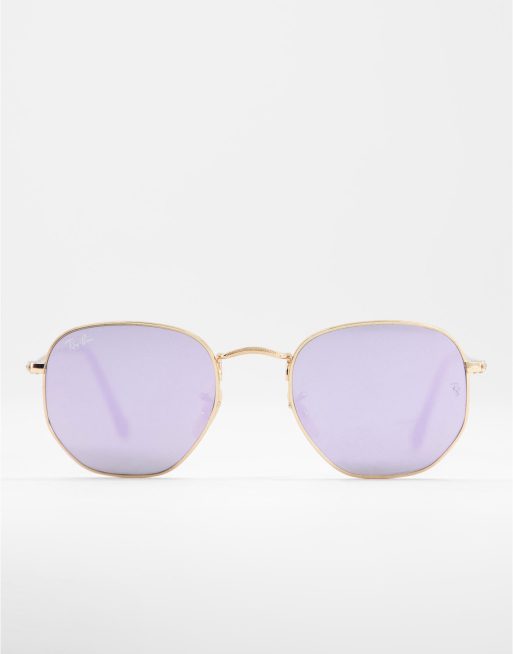 Ray ban hexagonal sales purple