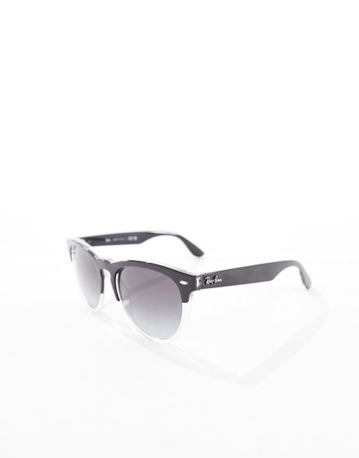 Black and clear ray bans best sale