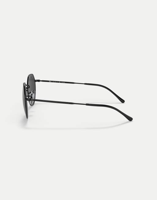 Ray-Ban - Jack - Lunettes de soleil irrégulières à verres noirs polarisés - Noir, 2 de 4